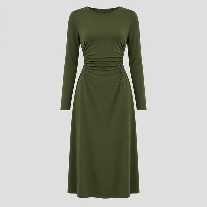 Cassia Ruched Waist Midi Dress