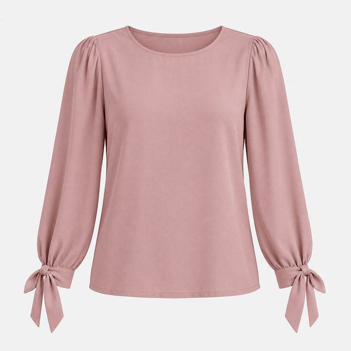 Nola Tie-Cuff Blouse